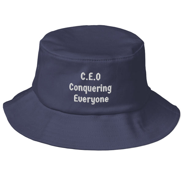 C.E.O Conquering Everyone Under the Sun Old School Bucket Hat