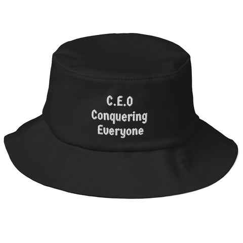 C.E.O Conquering Everyone Under the Sun Old School Bucket Hat