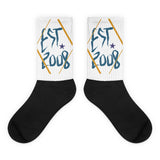 Crisp New Fashion Street Style Cool Unisex Est. 2008 Black Foot Socks