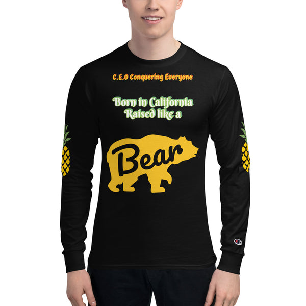 C.E.O Conquering Everyone California Bear Hungry for Pineapple Men's Champion Long Sleeve Shirt